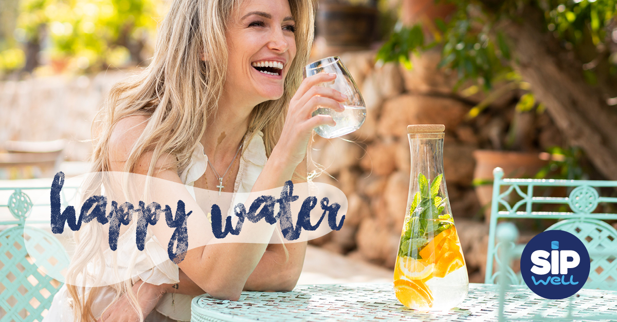 SipWell en Steffi Vertriest lanceren ‘Happy Water’